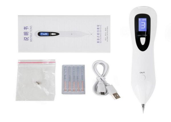 

laser spot removal pen usb rechargeable type facial spot cleaner plasma pen for black mole removal beauty salon use dhl 6166313
