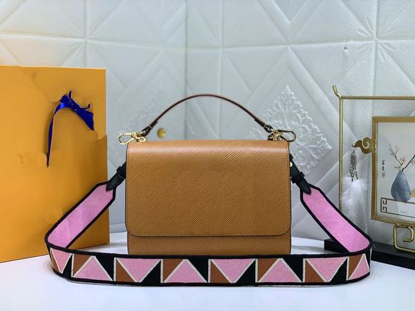 

2023 ladies handbags fashion designer bags famous crossbody bags one shoulder solid leather wallets59028, Black;red