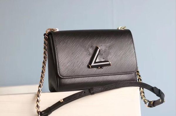 

tier quality luxury designer bag twist denim genuine leather women shoulder bag lock flap handbag mm women's crossbody wallet lady poch