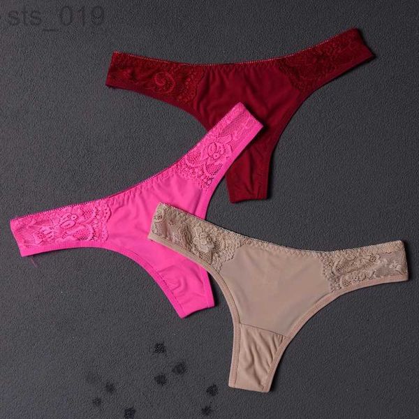 

briefs panties women ruffles underwear invisible seamless t panties g-string female thongs intimates lingerie ladies briefs 3pcs abc04 j2305, Red;black