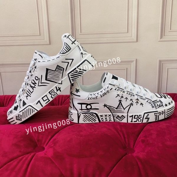 

2023brand designer fashion casual shoes men low canvas shoes leather black sole sneakers