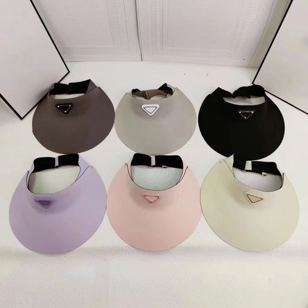 

women's leisure designer ball cap summer outdoor vacation travel candy ice silk material triangle letter print casquette, Blue;gray