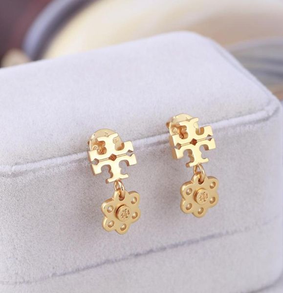 

fashion women charm drop earring with hollow flower of stud earrings fashion party jewelry gift drop ps66661220554, Golden