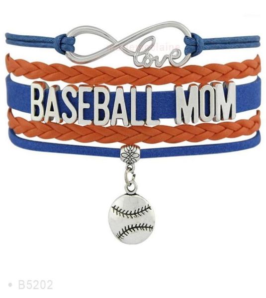 

charm bracelets infinity love baseball mom coaches heart glove lover women039s fashion bracelets17064629, Golden;silver