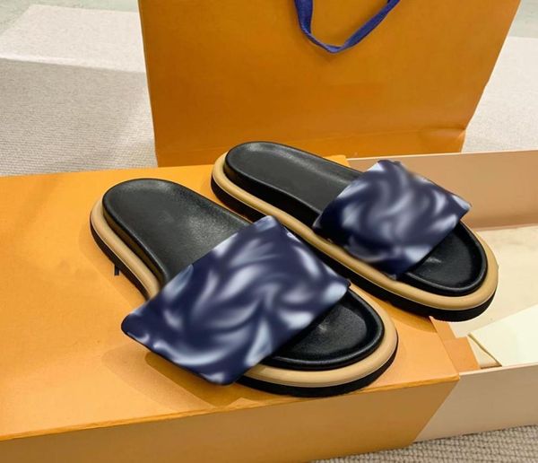 

pool pillow comfortable sandals sunset slide fashion slippers men039s and women039s nylon leather sandals beach4655806, Black