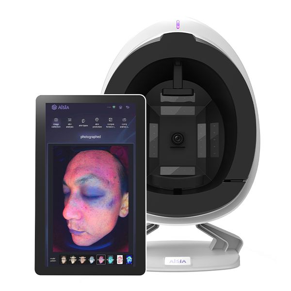 

3d facial skin analysis analizador de piel face scanner home use skin analyzer