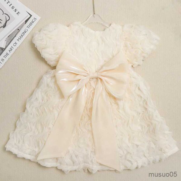 

girl's dresses girls party wear cute infant christening gowns children's princess dresses for toddler evening dress with big, Red;yellow