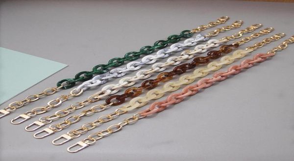 

bag parts accessories acrylic shoulder strap chic resin chain for diy handbag handles detachable crossbody straps3797831, Black