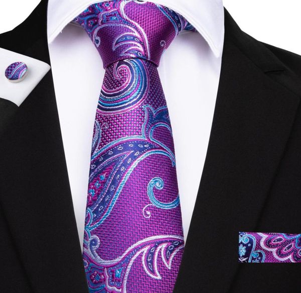 

hi tie necktie set purple floral 100 silk jacquard woven ties for mens formal bussiness wedding n71239270183, Black;blue