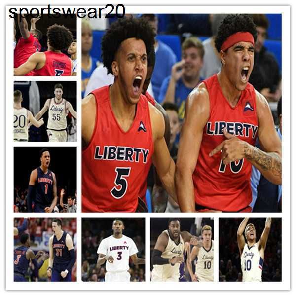 

2021 basketball liberty flames jersey caleb homesley scottie james georgie pacheco-ortiz darius mcghee myo baxter-bell elijah cuffee 4xl, Black;red