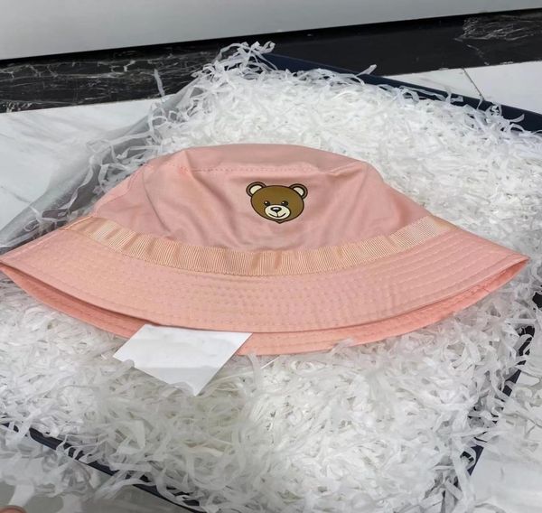 

children girla boys bucket hats baby cartoon sun hat kids fishing caps toddler cartoon beach hat 4 colors5590595, Yellow