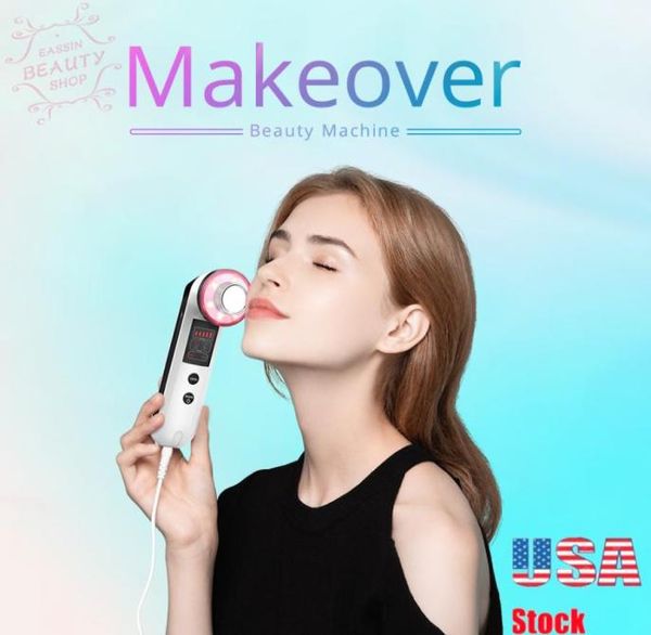 

ultrasonic beauty device high frequency facial machine red led light theragy face massager for skin care cleaner antiaging antiw9437848, Black;white