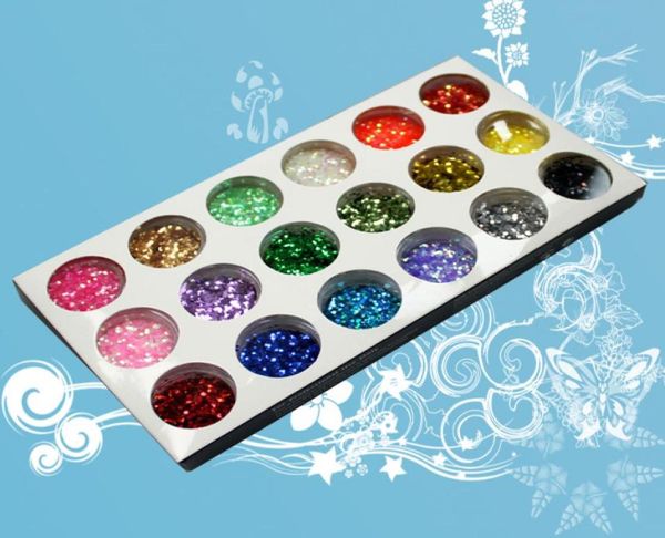 

nail art rainbow glitter dust set 12pcs 18pcs 24pcs 30 colour octagon mix fine glitters powder small paillettes for manicure pedic3053451, Silver;gold