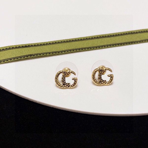 

ggity gold luxury stud earrings designer for women small stud earrings are a luxury classic durable brass with sterling silver needles, Golden;silver