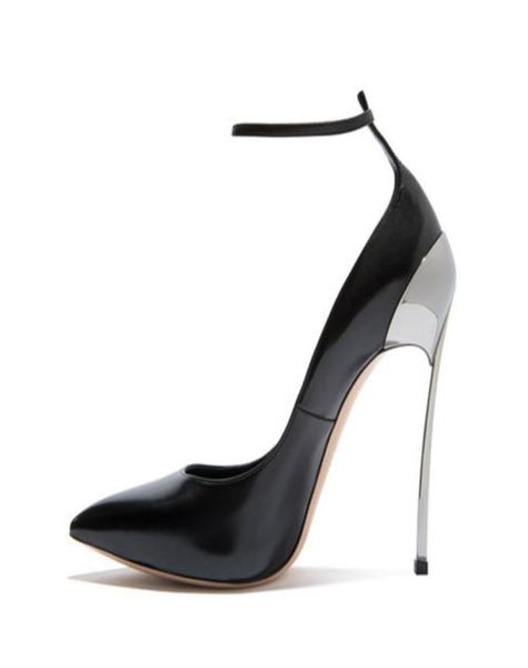 

2018 new fashion shoes pointed toes black stiletto metal high heels women pumps dress shoes stiletto heel chic dress shoes trendy4533172
