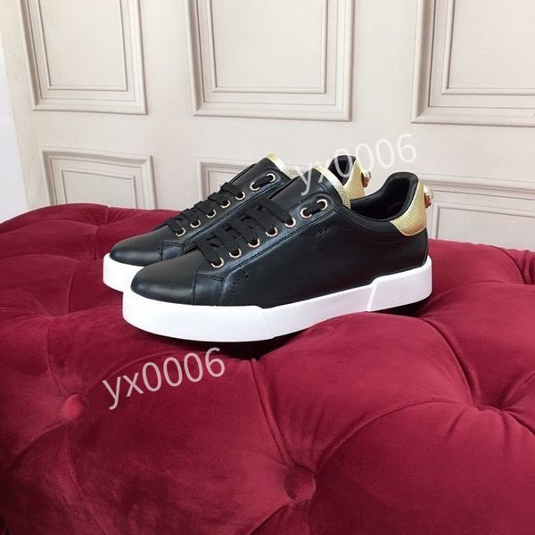 

new designer brand mens fashion sneaker casual shoes trainers shoes leather breathable for change outdoor sports sneakers, Black