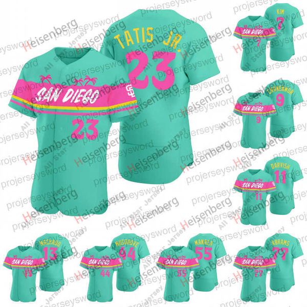 

baseball jerseys san diego 23 fernando tatis jr. padre teal city connect jersey ha-seong kim jake cronenworth yu darvish manny machado joe m, Blue;black