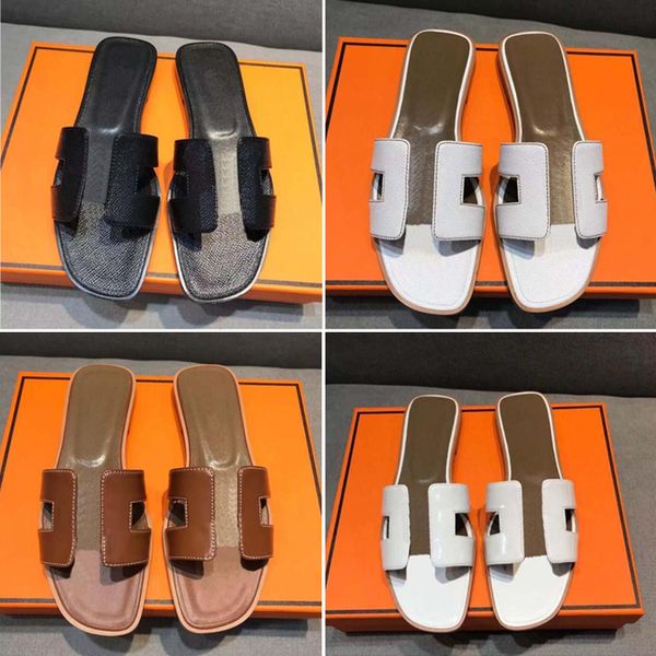 

beach slippers classic flat heel summer lazy designer fashion cartoon big head flops leather lady slides women shoes l ladies sandals, Black