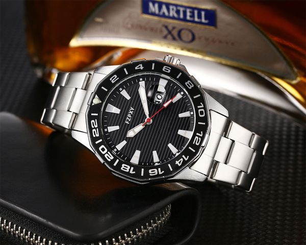 

ta100 new aaa original brand watches for men classic business multifunction quartz watch luxury automatic date sport chronograph clock, Slivery;brown