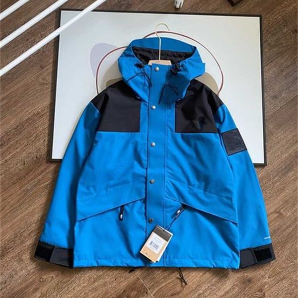 

mens coats designer jacket outdoor casual for men and women thin fashion color matching windproof hooded coat splash-proof 39bo, Black;brown