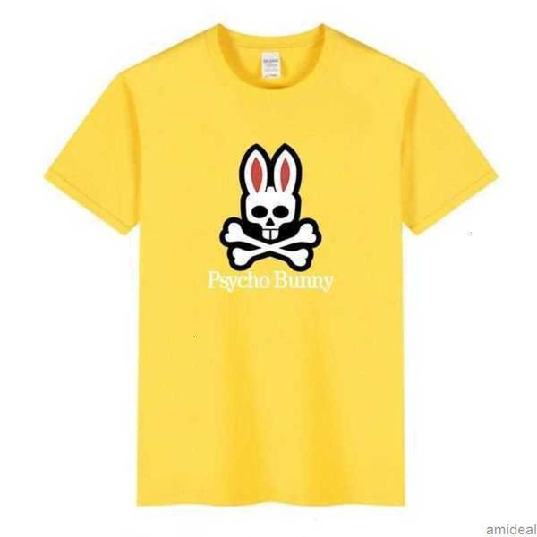 

psychos bunny t-shirts brand designer mens tshirts sports summer fashion casual shirts mens women t-shirt luxury clothes dunks shirt crew ne, White;black