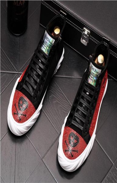 

luxury rhinestone handmade mens black shoes casual lightweight breathable men summer shoes comfortable men canvas boots w1552592639