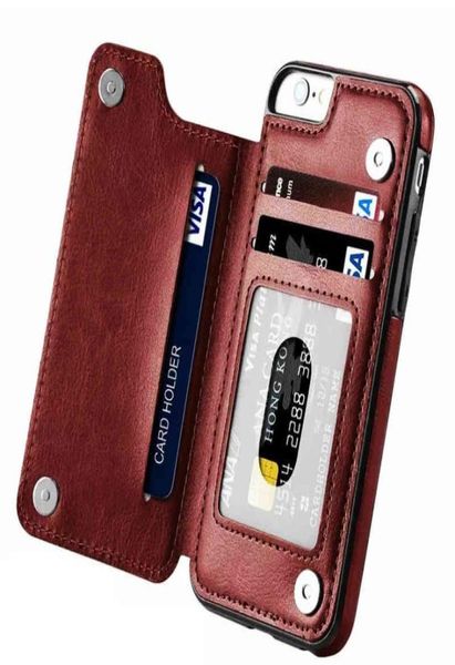 

luxury leather cover for iphone se 12 13 mini 11 pro xr xs max 6 6s 7 8 plus 5 5s wallet phone case card flip shell coque40910953085587, Red;black