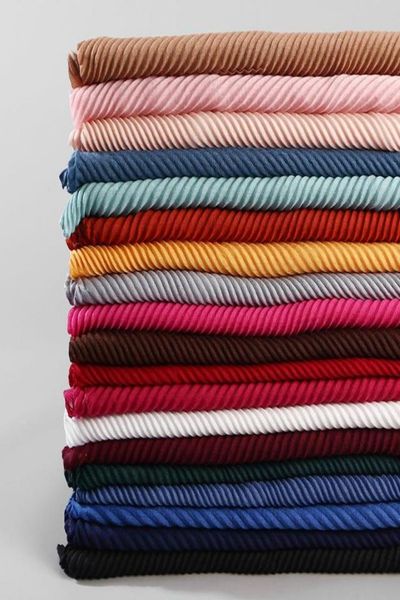 

scarves pleated plain scarf wrinkle muslim hijab shawl solid fashion muffler 22 color4356958, Blue;gray