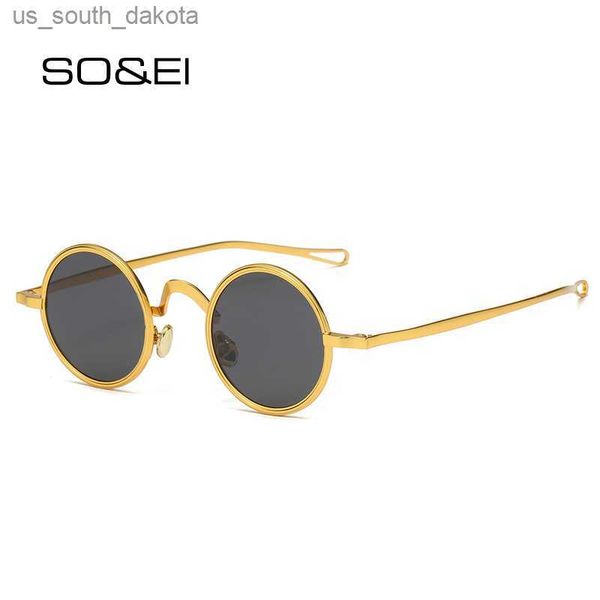 

sunglasses so ei retro metal round punk polarized sunglasses women clear anti-blu-ray lens glasses frame men shades uv400 sun glasses l23052, White;black