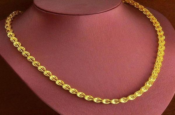 

20 inches collar chain 18k yellow gold filled womens mens clavicle necklace chain gift fashion accessories261s8841075, Silver