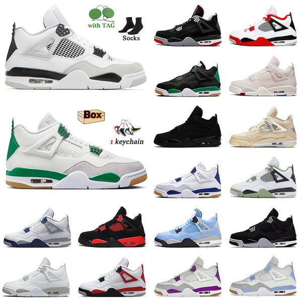 

new thunder 4s jumpman 4 basketball shoes dhgate with box military black cat 4s pine green sail frozen moments angeles dodgers university bl, White;red