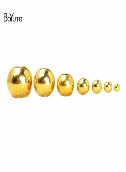 

boyute 100pcs 2mm 3mm 4mm 5mm 6mm 8mm 10mm 12mm 14mm round metal brass spacer beads jewelry making5390689, Bronze;silver