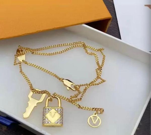 

luxury pendant necklaces fashion for man woman highly quality women party wedding lovers gift hip hop jewelry2356024, Silver