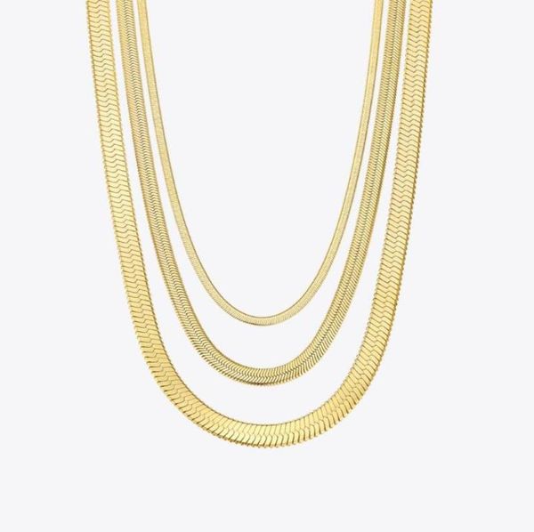 

chains ropuhov smooth chain choker necklace women gold color stainless steel cool link necklaces femme fashion jewelry p1930451692888, Silver