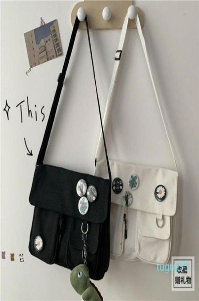 

fashion canvas diagonal cross bag youth fashion casual version ladies large capacity shoulder bag solid color women messenger bags8654393, Red;black