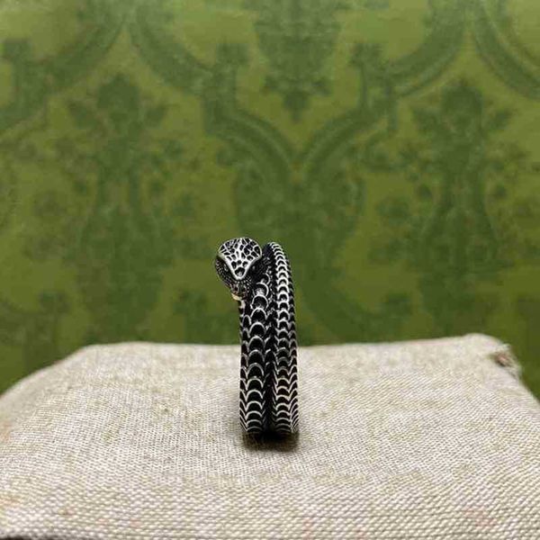 

designer jewelry bracelet necklace ring ancient family spirit animal zodiac snake shape ring decorated with scale carved patternnew jeweller, Silver