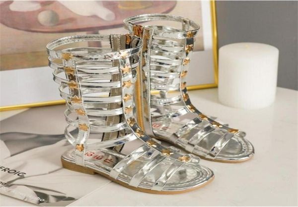 

summer fashion roman boots highgirls sandals kids gladiator sandals toddler child sandals girls shoes y48698471641060, Black;red