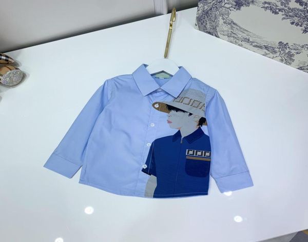 

brand long sleeve polo t shirts for kids children summer classic oxford cotton clothing tees size 1001607453669, Blue