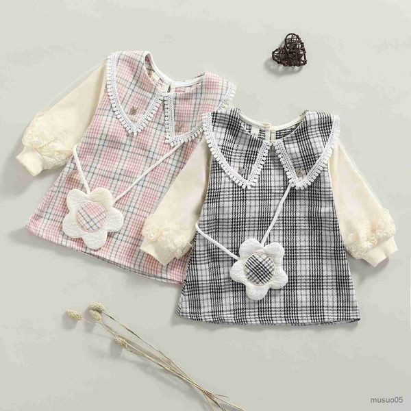 

girl's dresses baby toddler kid baby girls dress mesh long sleeve plaid party dresses for girls costume autumn spring clothes, Red;yellow