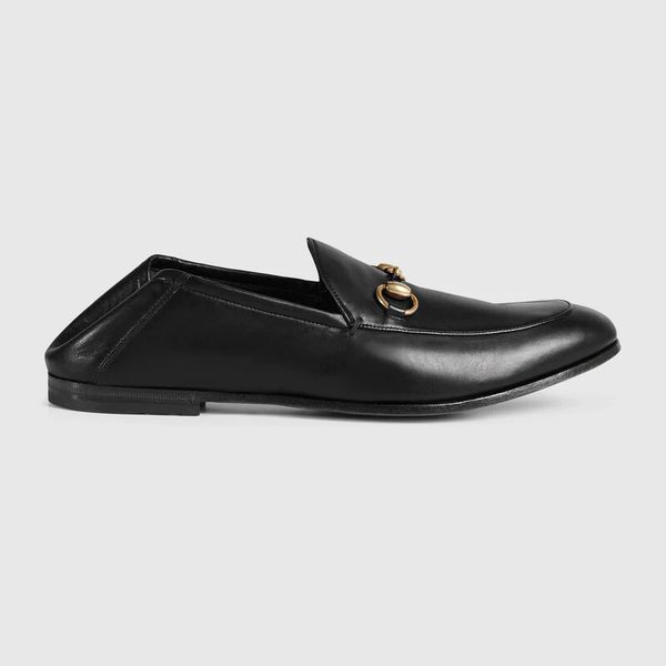 

mens dress shoes genuine leather loafers men shoe italy luxury fashion brand size 38-46 model qz01, Black