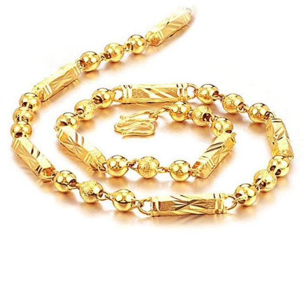 

24k yellow gold filled necklace factory directlength55cm weight45g1014468, Silver