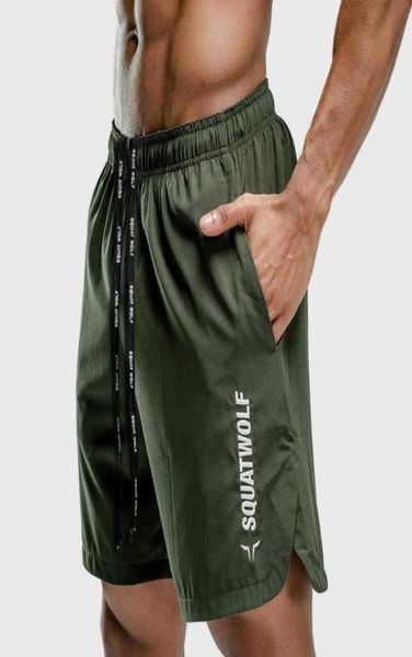 

running shorts men fitness bodybuilding sports jogging pants gym training workout sportswear quick dry summer2467997, Black;blue