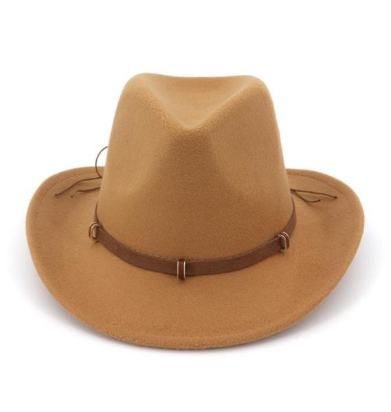 

2019 fashion women man wool felt western cowboy hats wide brim jazz fedora trilby cap panama style carnival hat floppy cloche cap9838275, Blue;gray