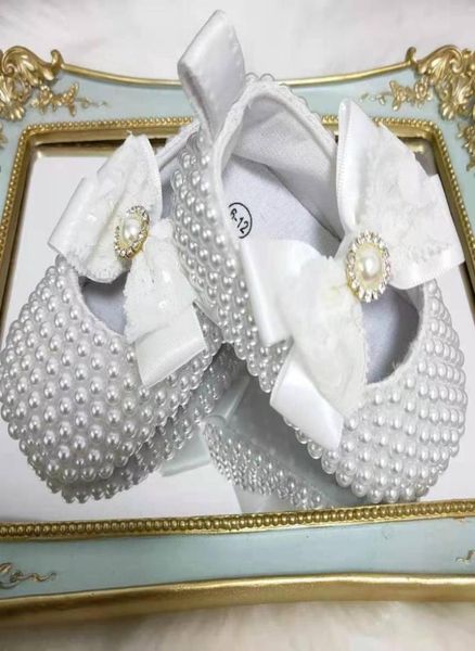 

dollbling rhinestones white diamond baptism christening baby shoes prewalker toddler wedding festive pageant handmade sparkle fir2486397