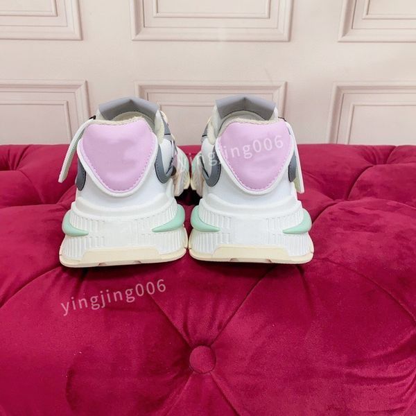 

new men designer sneaker casual shoes leather sneakers embroidered stripes white shoes flat platform walking sports trainers2023, Black