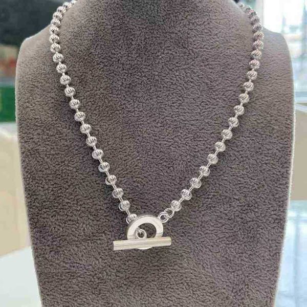 

designer jewelry bracelet necklace ring accessories car flower decoration carved woven bolt buckle girls' gift coil shape bead chain, Silver