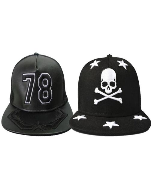 

embroidery 78 and skull star baseball cap snapback hats and caps for menwomen brand sports hip hop flat sun hat mens casquette3646034, Blue;gray