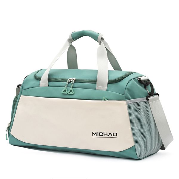 

duffel bags women men nylon large capacity short travel gym handbag mix color