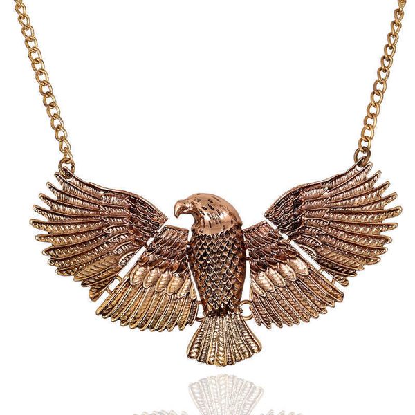 

jewelry popular exaggerated style necklace eagle alloy clothing accessories, Black