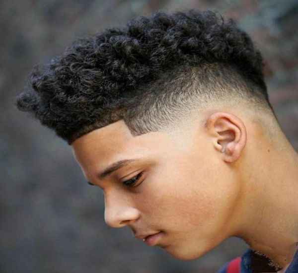 

off black color 10mm bigger afro kinky low to medium density lace with pu base mens toupee for black men76179065193389